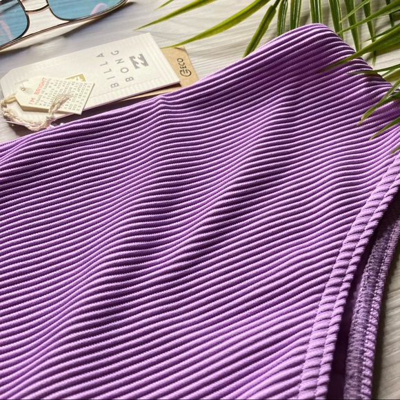 Billabong 💜 Tanlines Maui High Rise Cheeky Lilac Bikini Bottoms 👙🍉🌺🍹🍍👒🌴 - Picture 7 of 11